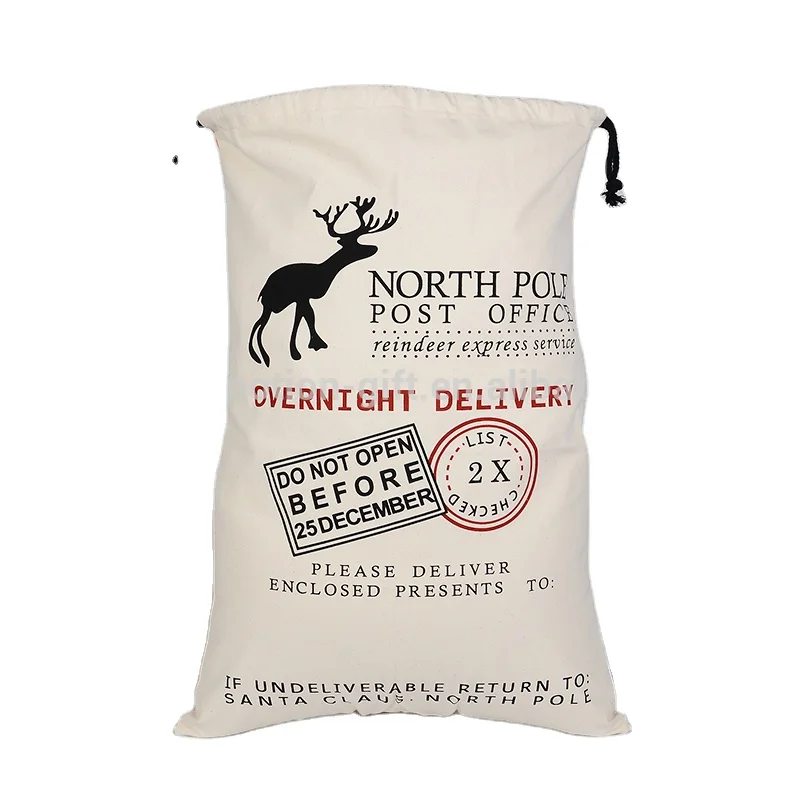 Highking 2021 On sales  Christmas drawstring bag christmas bags for gift santa sacks