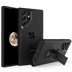 360 Defender Heavy Durty Shockproof 3 in 1 Case with Holder Kickstand for Samsung galaxy A53 A33 A13 A22 S21 FE S22 S23 ULTRA