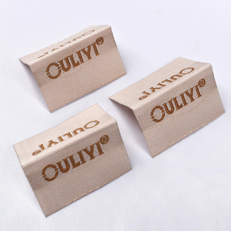 Custom Clothing Tags Garment Label For Your Brand Customized Made Woven Labels Fabric Tag For Bag Shoe