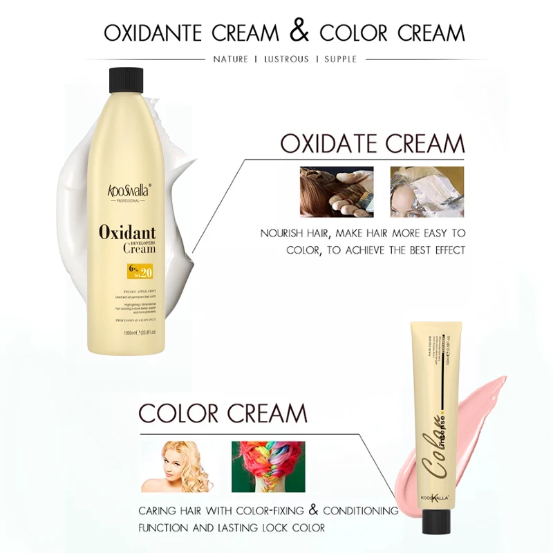 Professional Peroxide Hair Developer Hair Color Oxidant Cream For Hair Dye