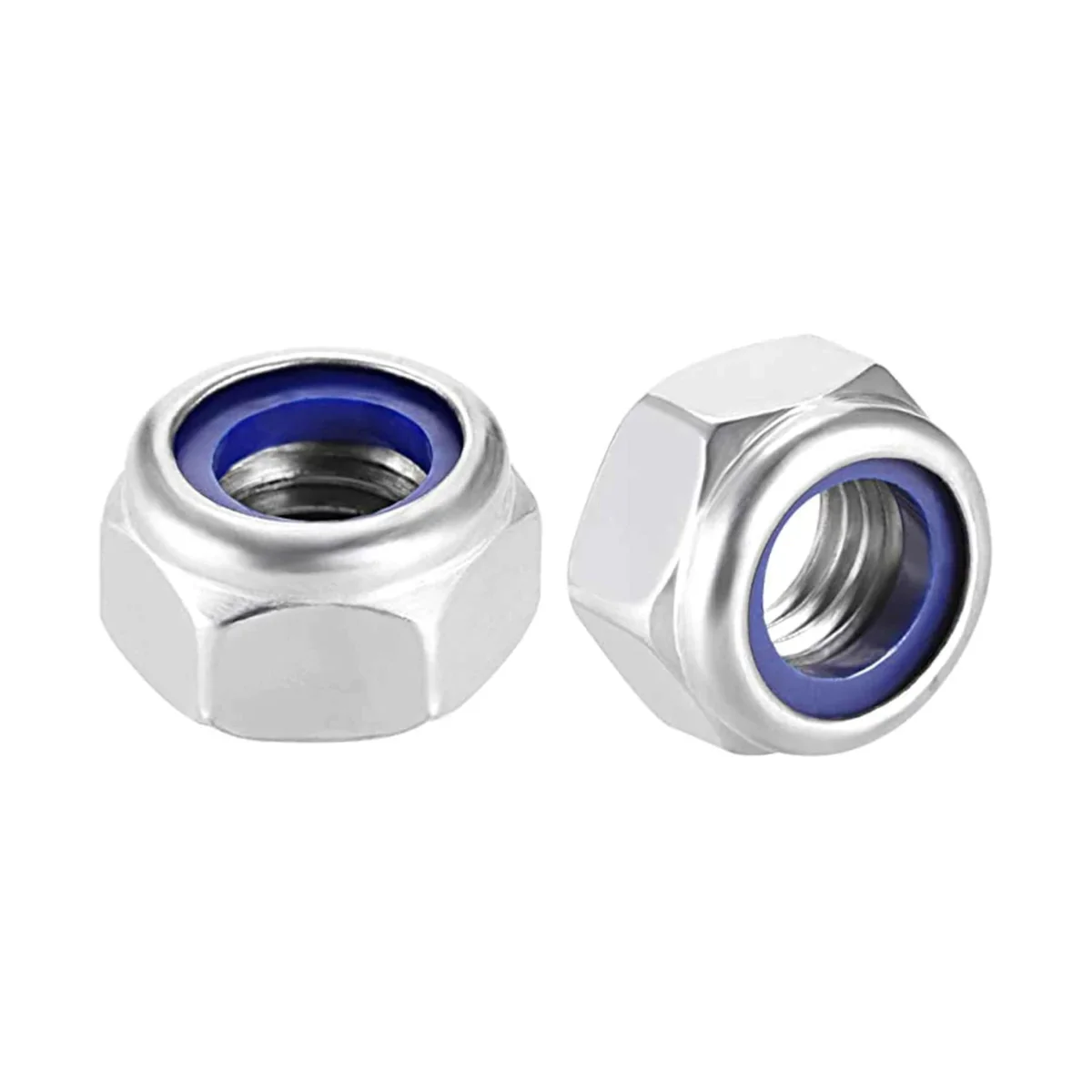 DIN982 Special Types Anti Theft Hex Nuts Plastic Insert Nylon Lock Nut