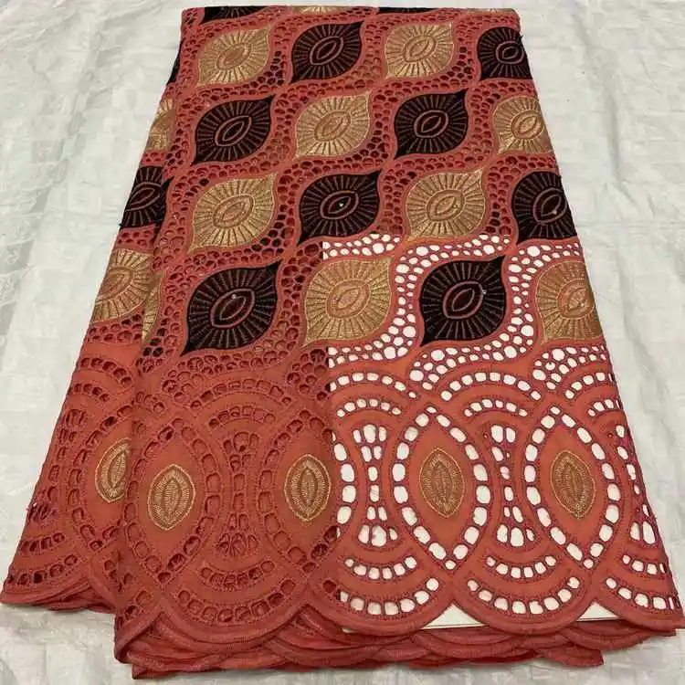 AN3143 2020 new design  swiss cotton viole lace from switzerland  for clothing