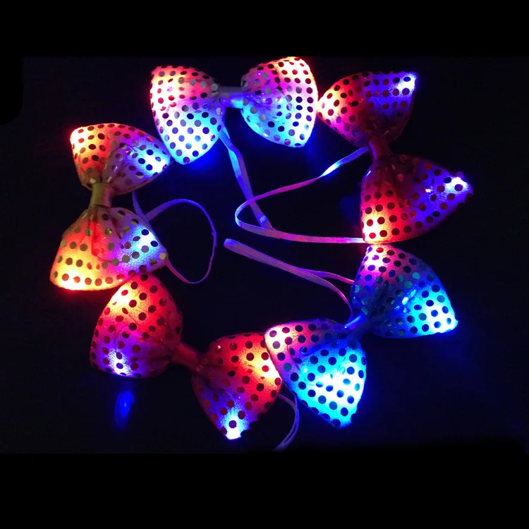 Nx Party Supplier Hot Sale LED Tie Party Bar Use Good Quality LED Bow Ties for Men