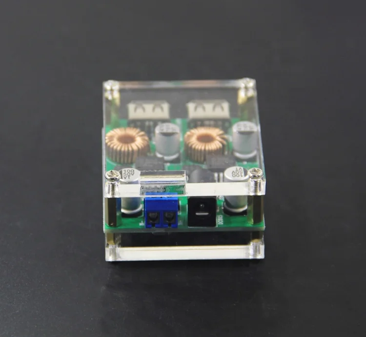 DC Fast Charging DC-DC Step Down Module 8-36V to 5V 9V 12V 25W Car Power Buck Converter 2-Channel 2 Port USB Voltage Regulator