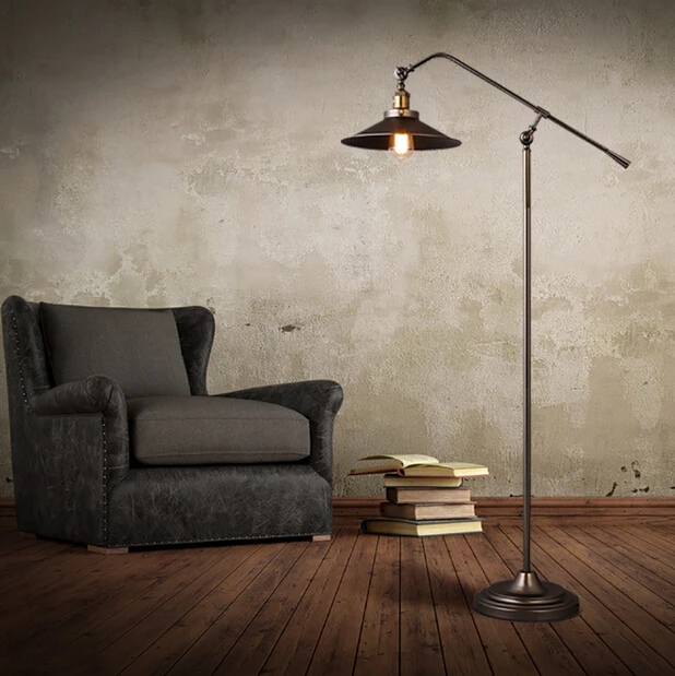 Vintage Iron Hotel Floor Lamp