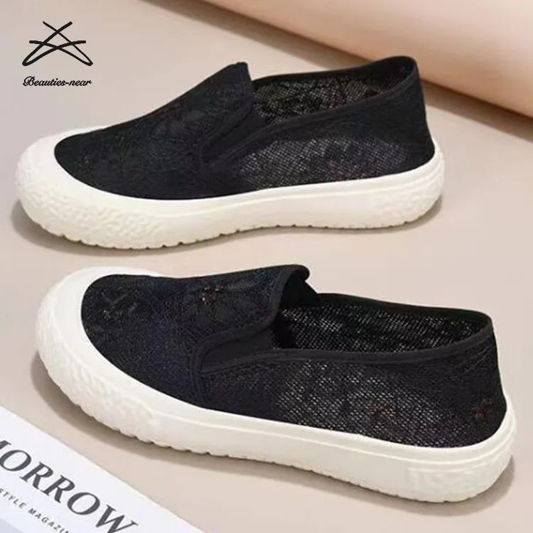 2024 Women Casual Shoes Breathable Air Sneakers Fashion Soft Ladies Woman Slip On Walking Shoes For Women Tennis Shoes Loafers