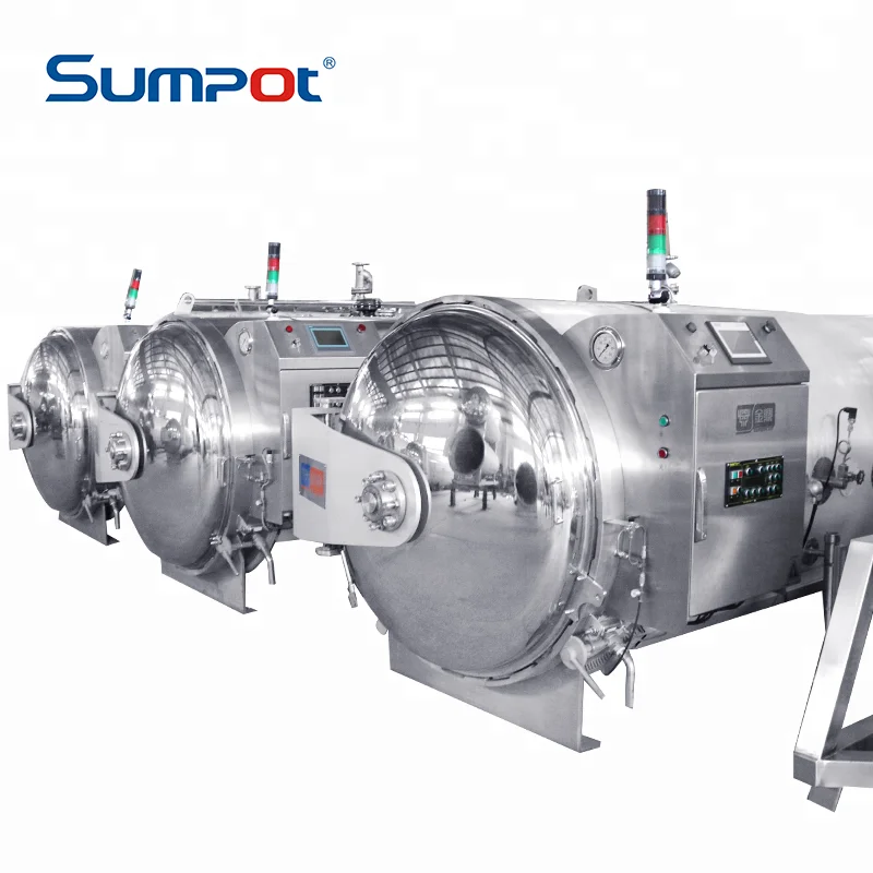 SUMPOT tomato retort pouch water spray retort sterilizer autoclave machine