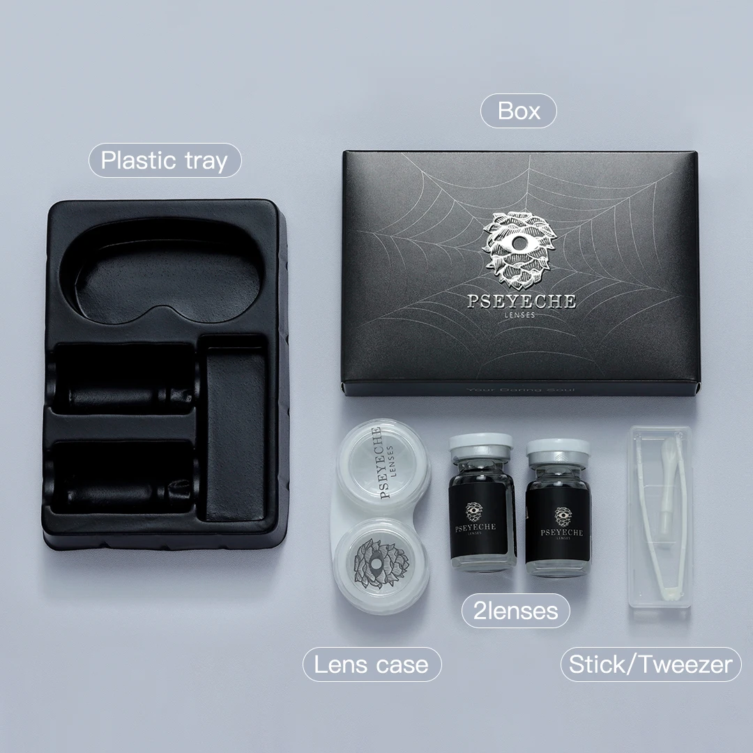 Free design Contact lenses packaging box eye contact lenses paper box low moq contact lenses wholesale lentes de contacto