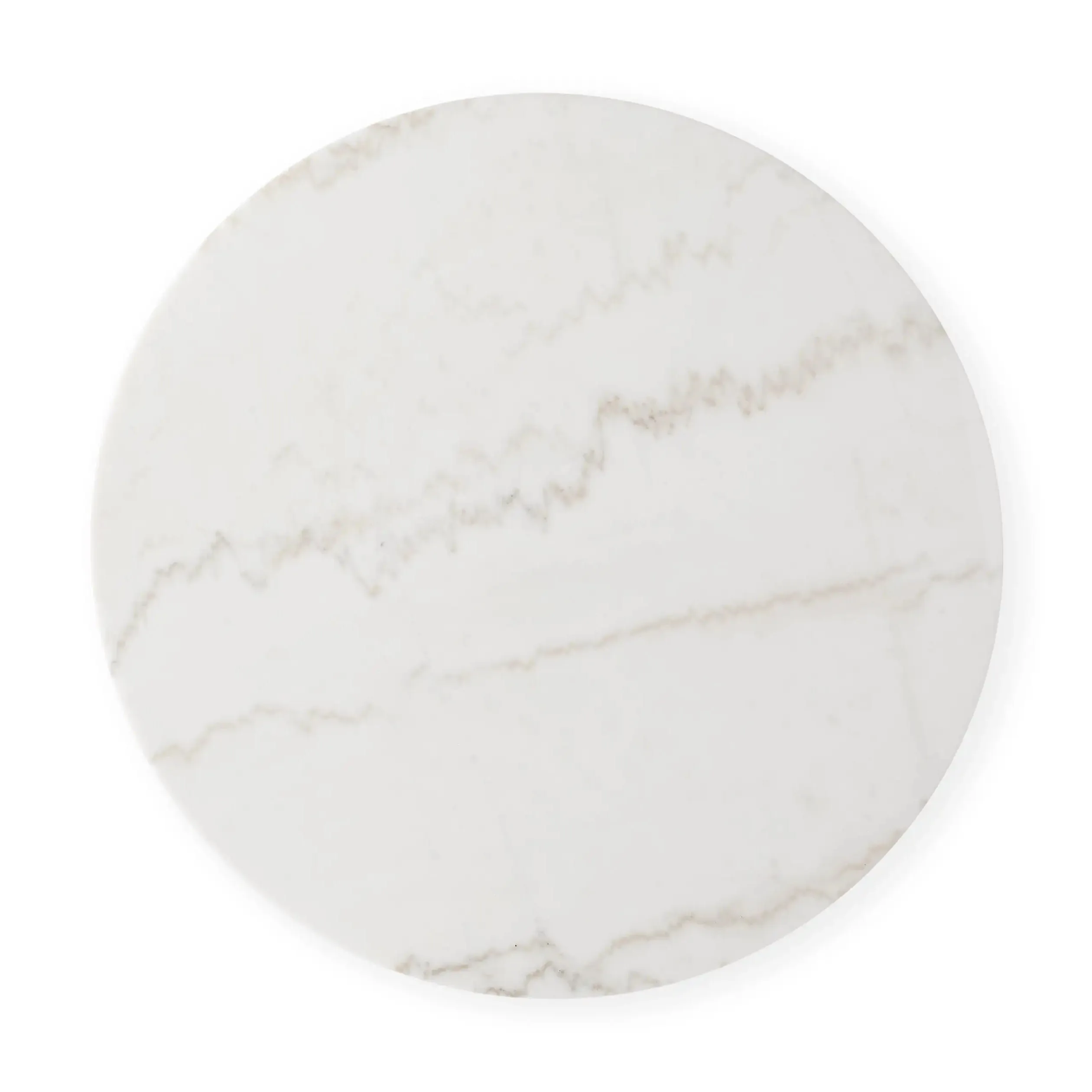 New arrivals modern style living room furniture metal base round wood tea center marble coffee table