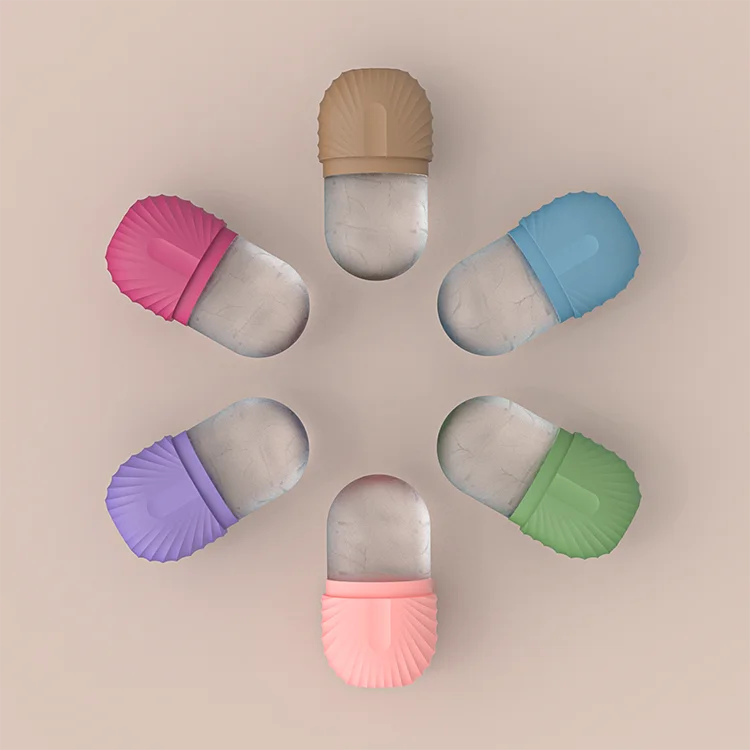 OEM Silicone Ice Face Roller Skin Care Beauty Lifting Contouring Tools Ice Cube Trays Ice Globe Balls Face Massager
