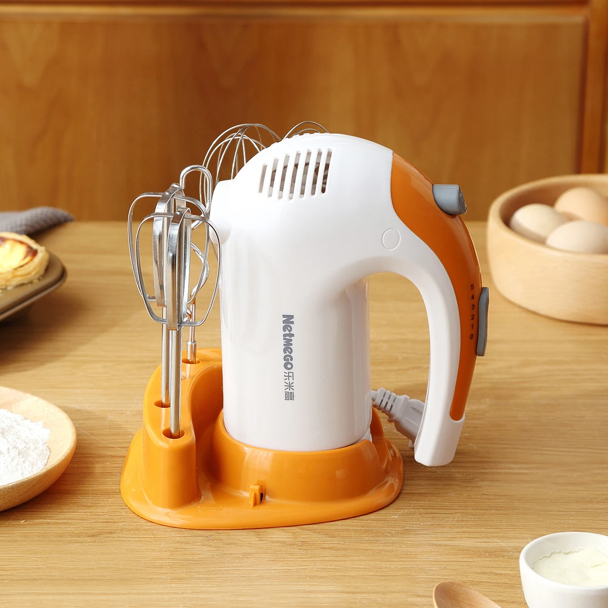 OEM Factory Supplier Hand Mixer Fruit Chopper Salad Stirrer Cook Blender Butter Mixture Cream Machine Electric Egg Whisk