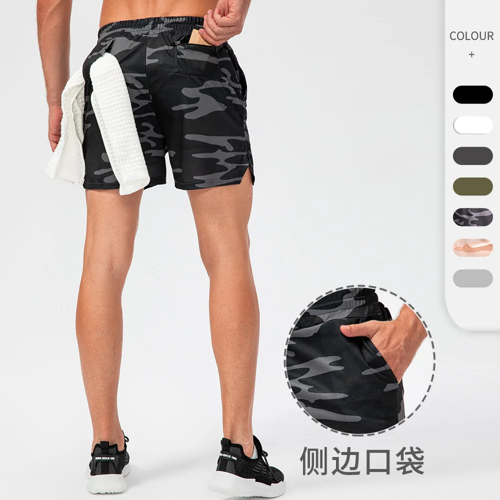Athletic Wear Shorts Training Workout Plus Size Men Shorts Running Mesh Breathable Camouflage Exercise Shorts