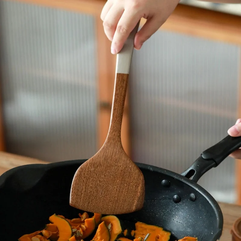 5-piece Eco-friendly Wooden Wenge Cooking Kitchen Utensils Spatula Set Kit Turner Kitchen Tools Gadgets Kitchenware