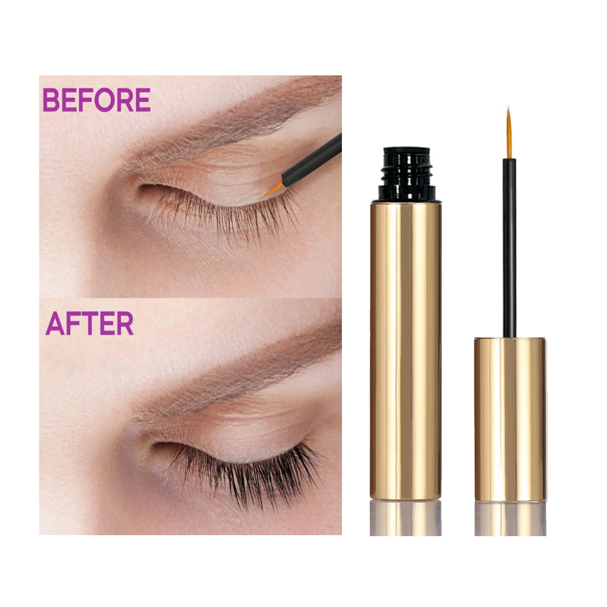 Cruelty free private label eyelash growth serum manufacturer natural booster enhancer eyelash eye lash growth serum