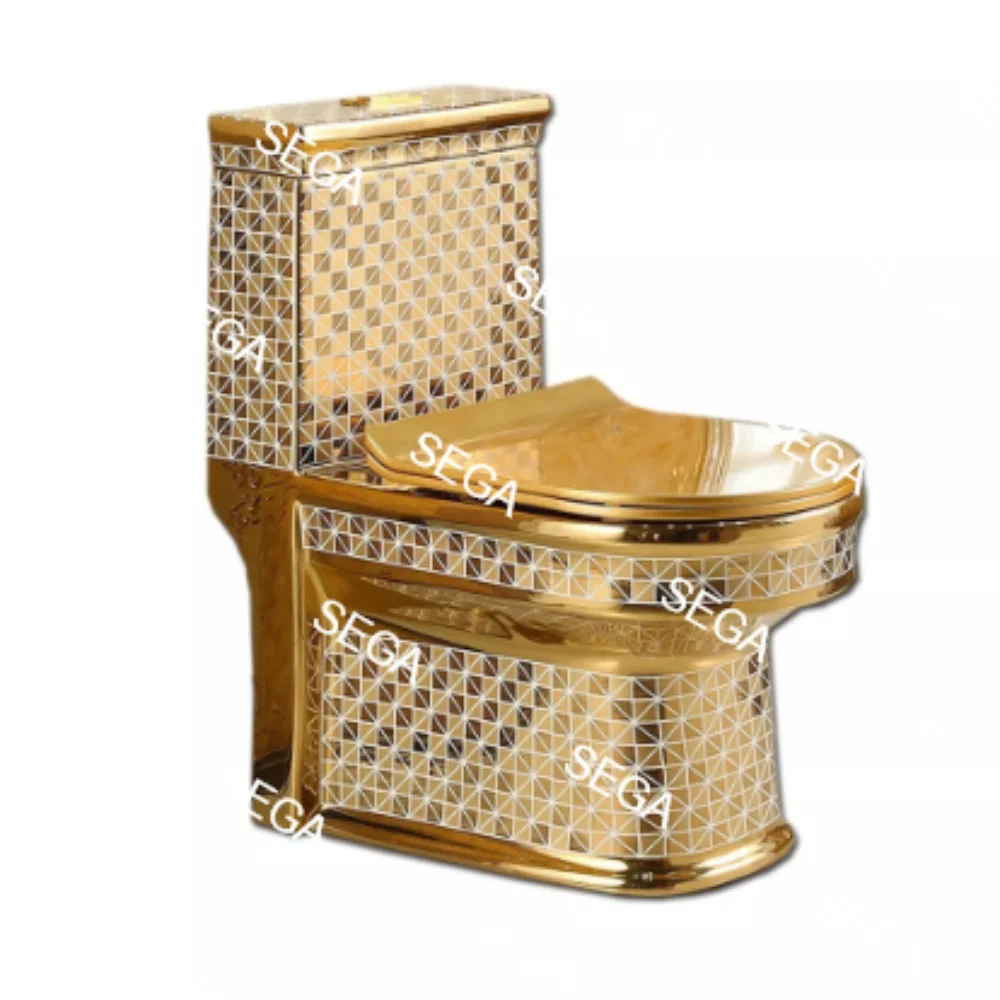 M-9347D украшения аксессуары для ванной комнаты комод класса люкс и туалетной Элегантный Золотой туалет для продажи