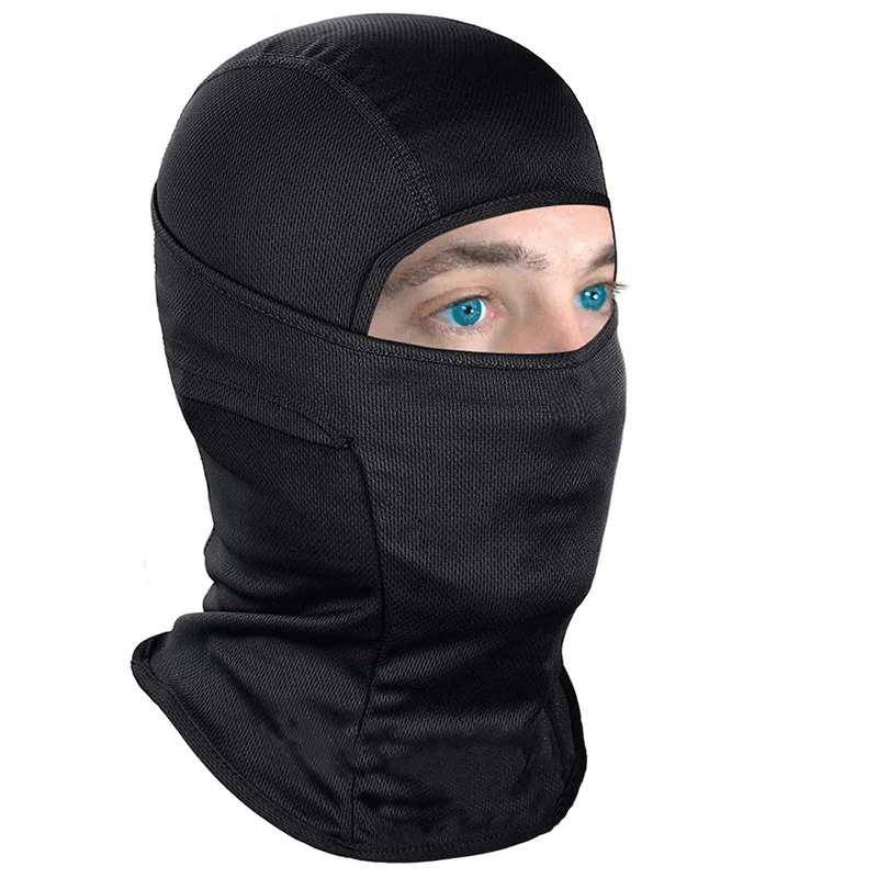 Wholesale Custom Printed Logo Spandex Designer Black Polyester One Hole Full Face Cover Winter Motorcycle Men Ski Mask Balaclava