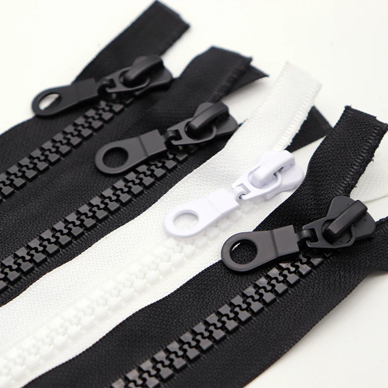 KY vislon zipper #10 detached jacket resin zipper open end custom plastic tractor zipper