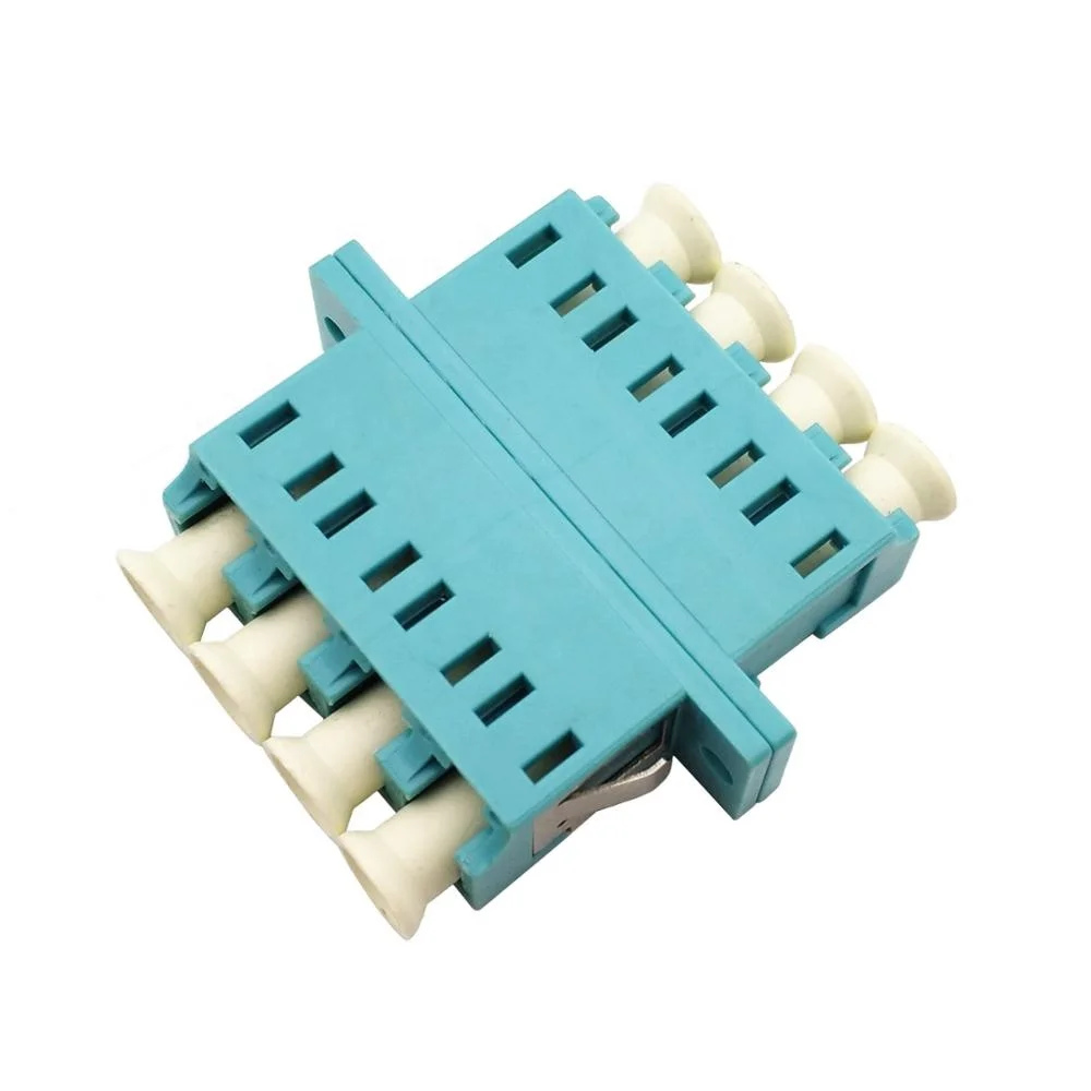 LC UPC Duplex multi mode OM3 Quad Fiber Optic Adapter Fiber Connector