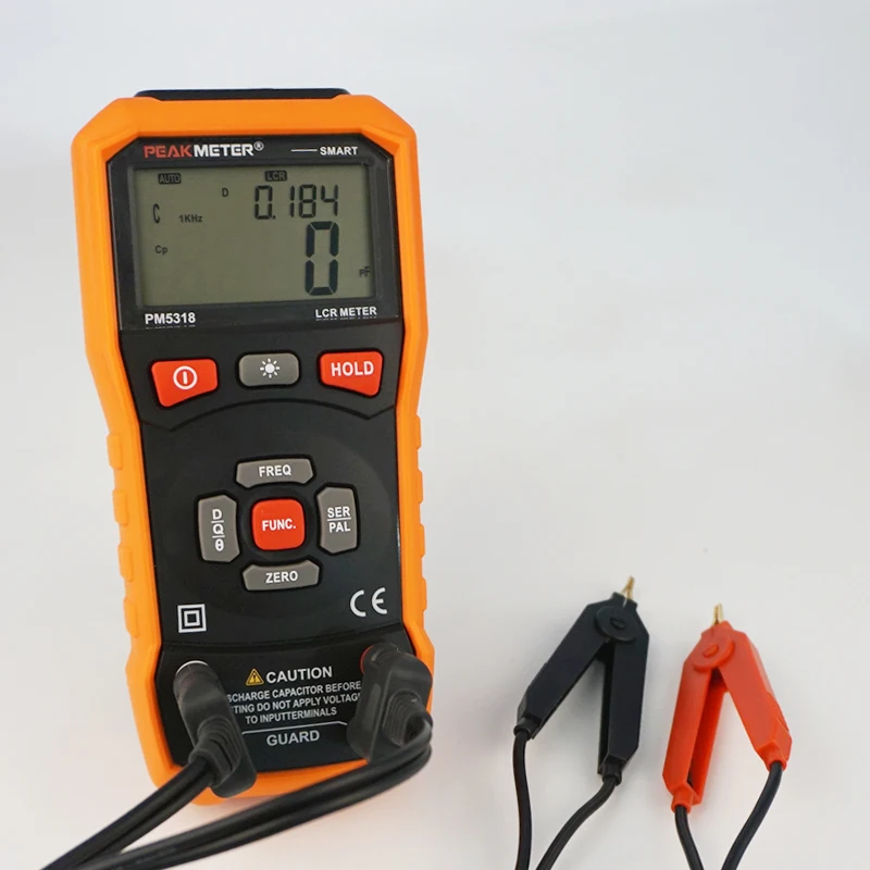 New Arrivals digital bridge PM5318 6000 counts Auto range LCR meter multimeter SER & PAL measuring mode and resistance test