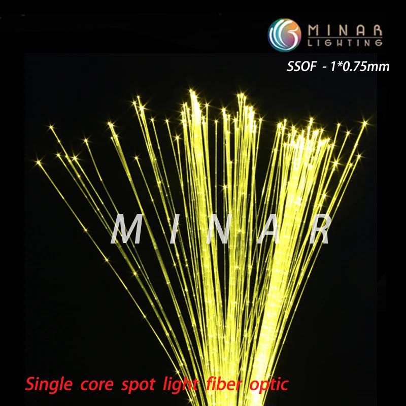 PMMA 0.75mm Fiber Tail Side Spot Light Cabe Plastic Sparkle Optical Fiber Cable