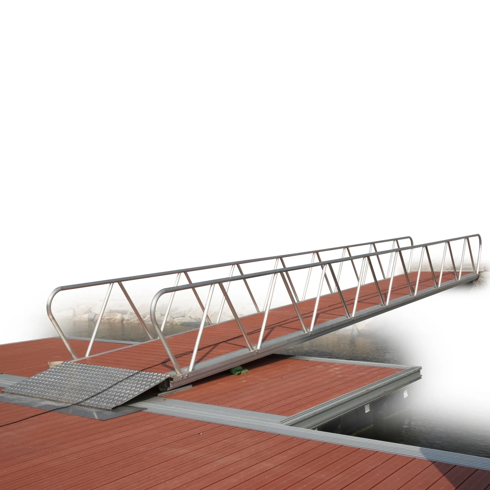 Durable aluminum frame jetty floating bridge aluminum floating dock floating pontoon bridge for sale