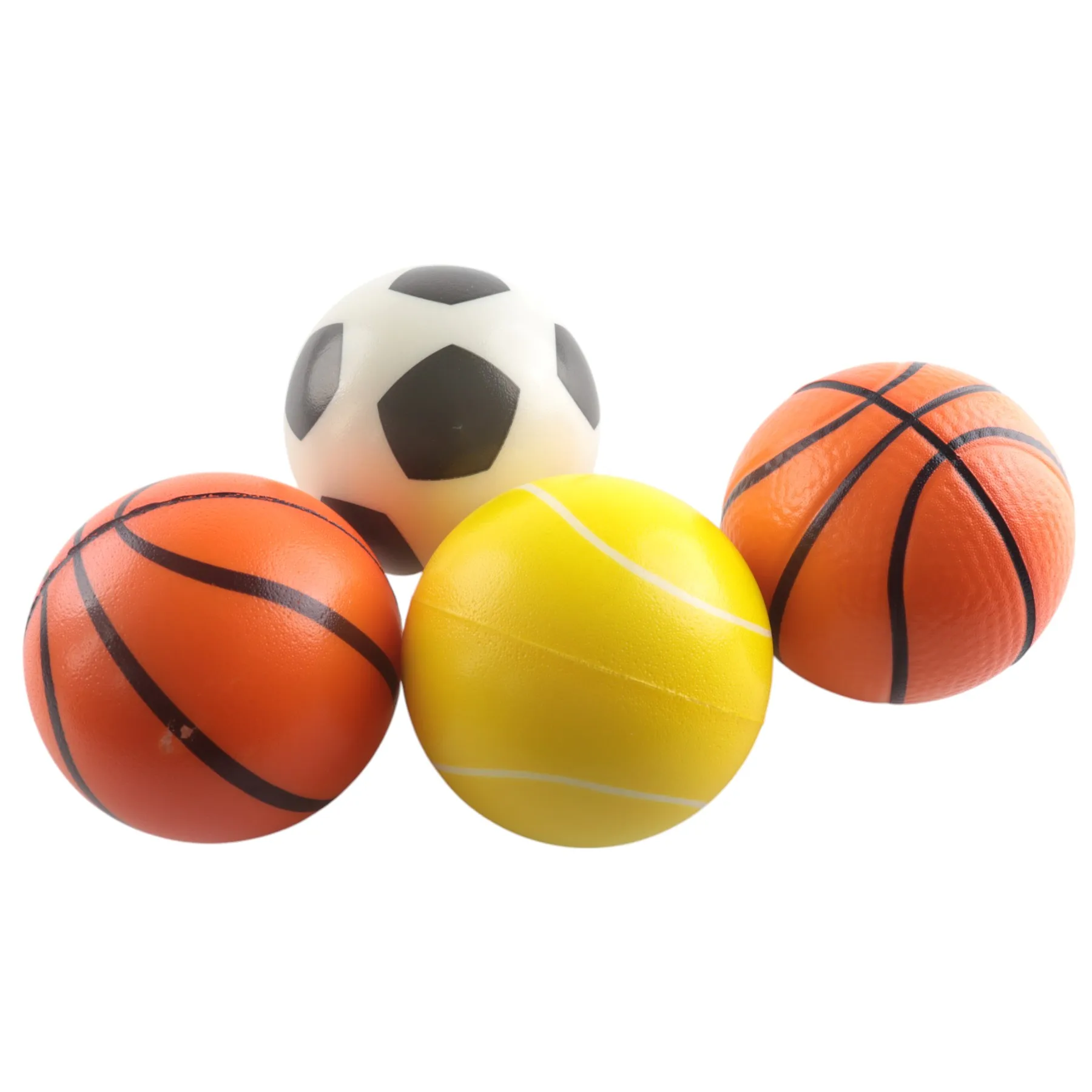 Squeezable mute bouncing basketball indoor silent ball toys for children training elastic silent basketball toys