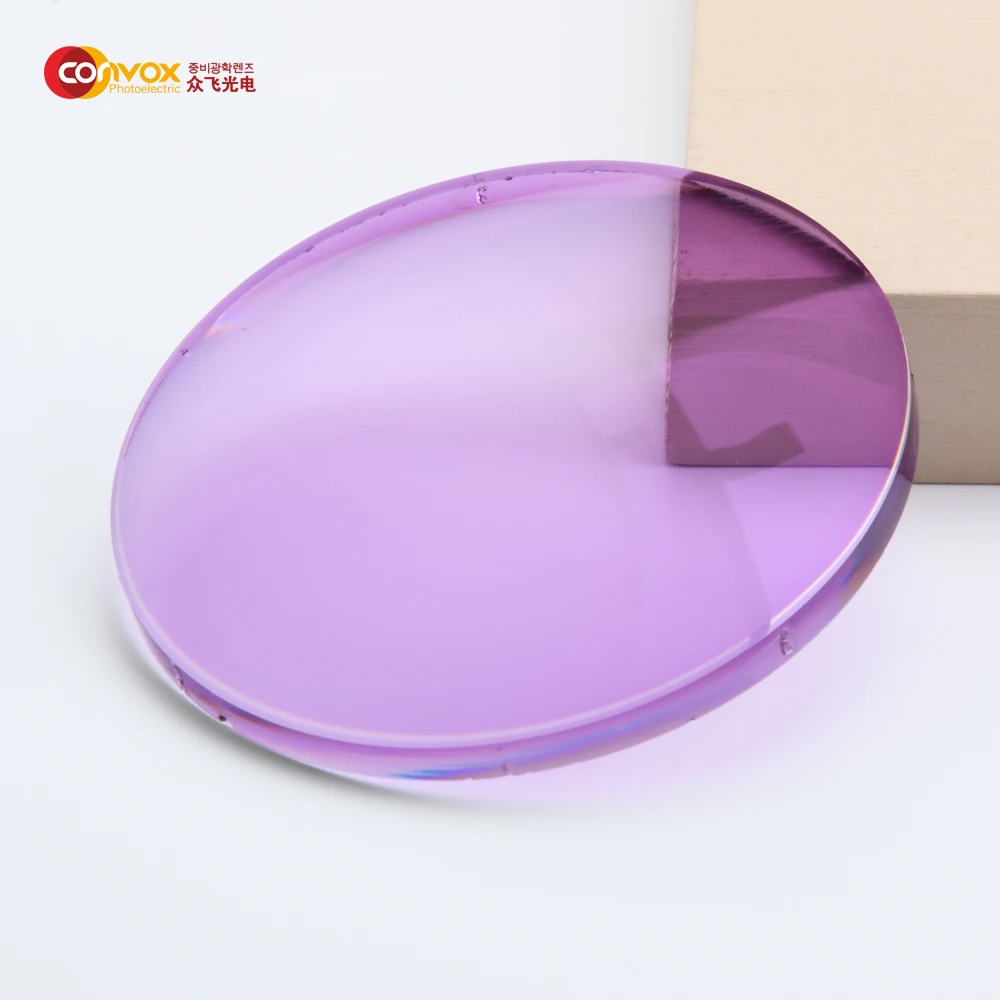 CONVOX China optical lenses manufacturers 1.56 photochromic spectacle photo grey eyeglass lenses