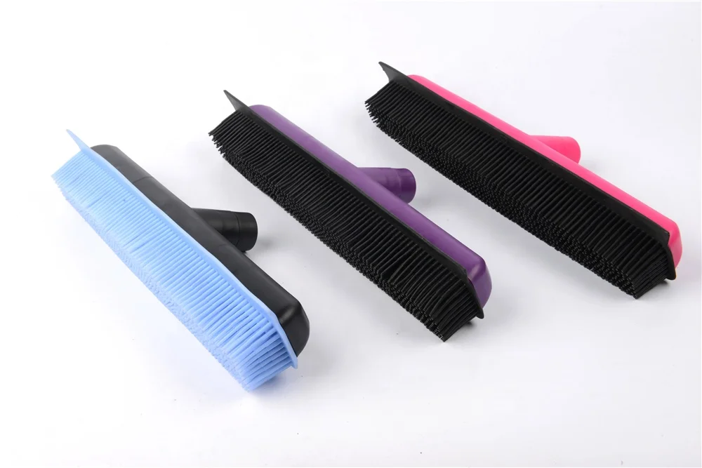 Household angle brooms rubber bristle broom head