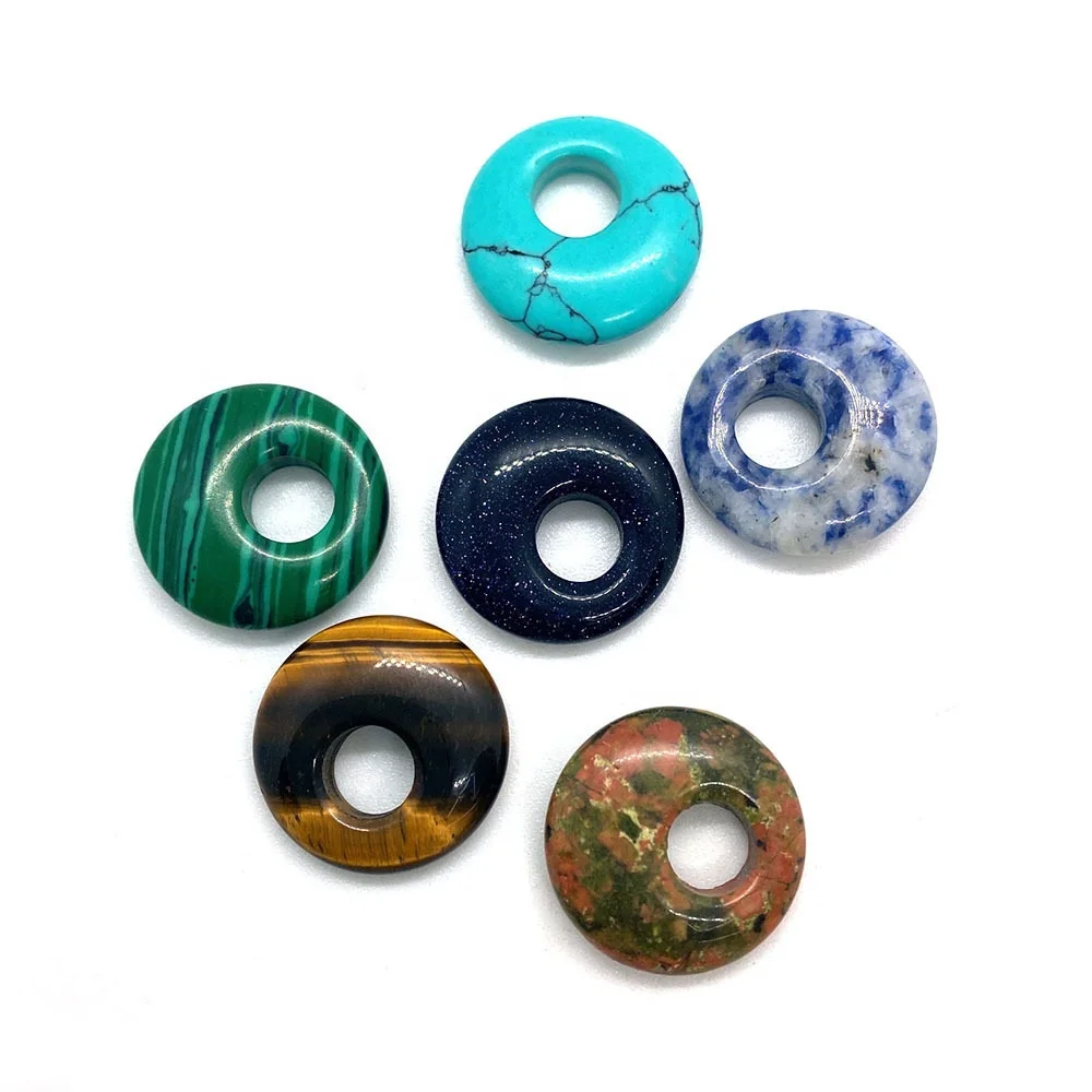 Wholesale Pink Quartz Crystal Natural Large Hole Gemstone Beads Big Hole Stone Beads For Jewelry Making