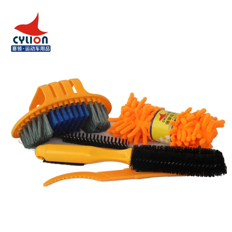 
Cylion Best Bicycle Cleaning Tool Sets Bike Chain Cleaner Tool Tire Cleaning Brush With Sponge Bike Accessories 