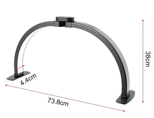Best Sale high-quality half moon arch nail Tools painting desk Table Lamps beauty salon Manicurist LED nail lamp