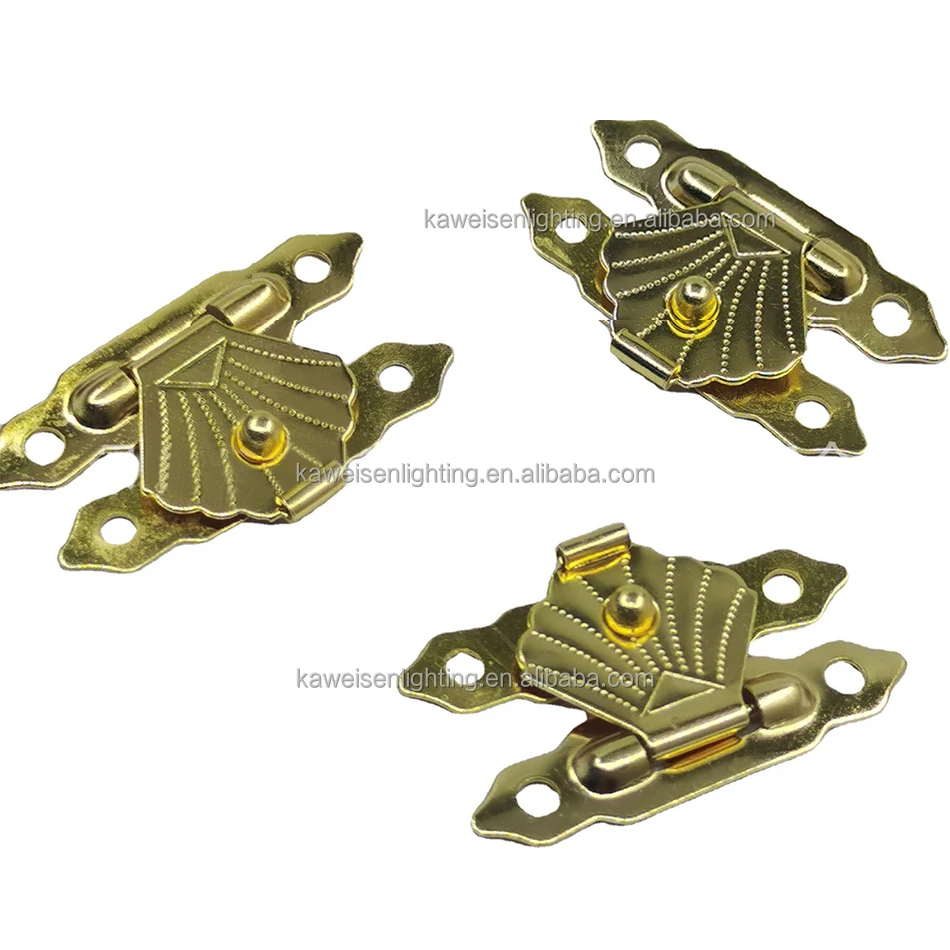 High-grade case Jewelry Box Lock Buckle Golden case Hardware Accessories Gift Box Wooden Box Diamond Shape Clasp Lock