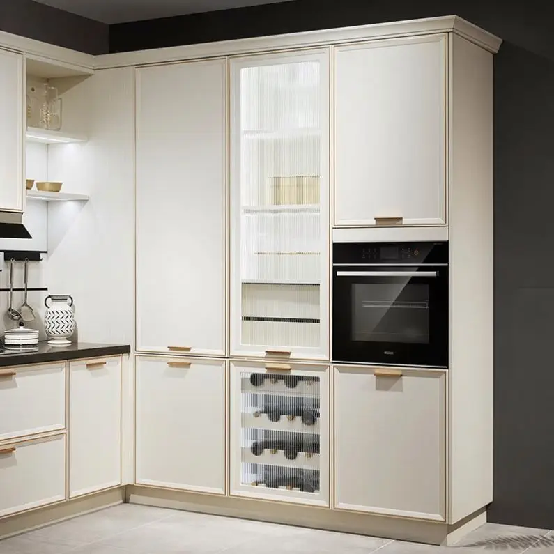 OPPEIN Ready White Facades For Small Set Custom Ss Kabinet Kitchen Cabinet