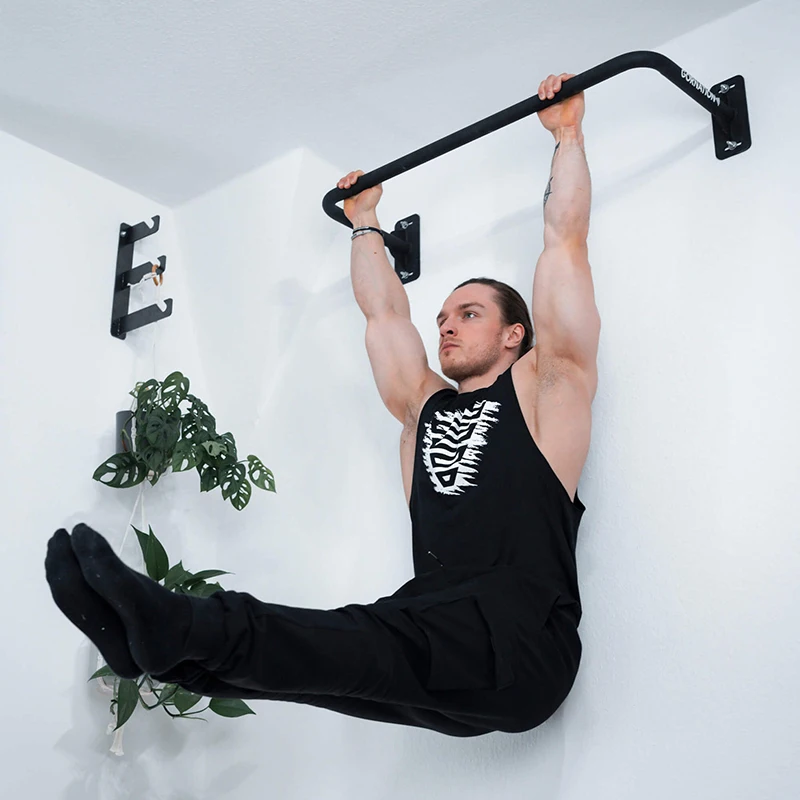 MKAS Calisthenics прочная стальная Строительная стенка или потолочная Съемная вытяжная планка включая винты и дюбеля
