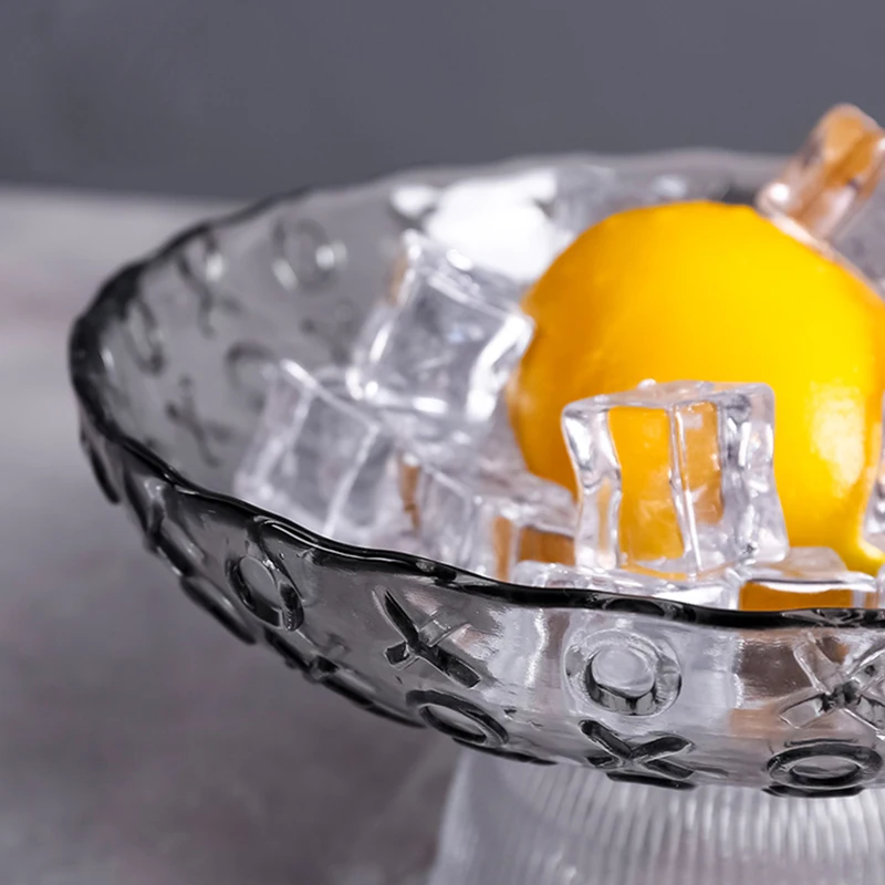  Wholesale colour luxury fruit bowl glass candy chocolate plate home