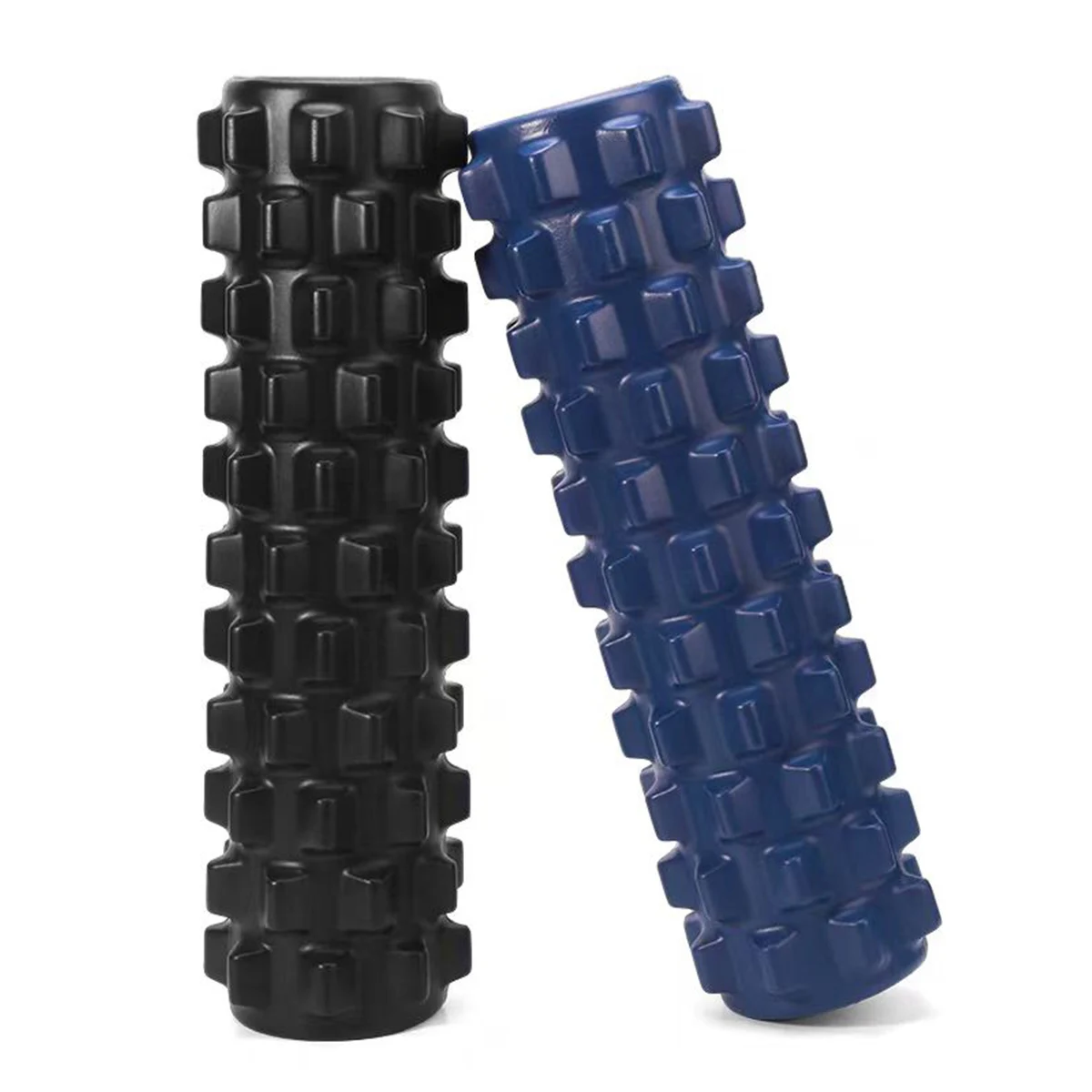 High-Density Foam Roller for Fitness Yoga & Massage Solid PVC Shaft Portable Muscle Release Exercise Tool EVA Materials