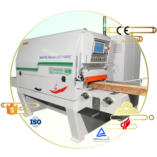 Multi Blade Ripping Saw Machine Automatic Double Saw Multi Blade Saw