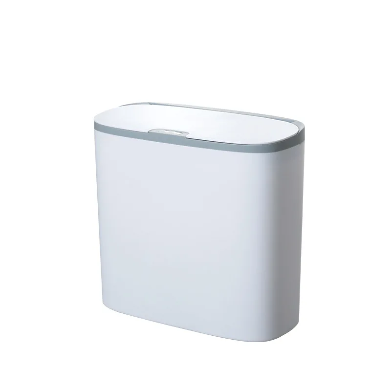 Wholesale 14L smart Automatic Induction Waste Bin Electric Touchless plastic Trash Can for household bathroom