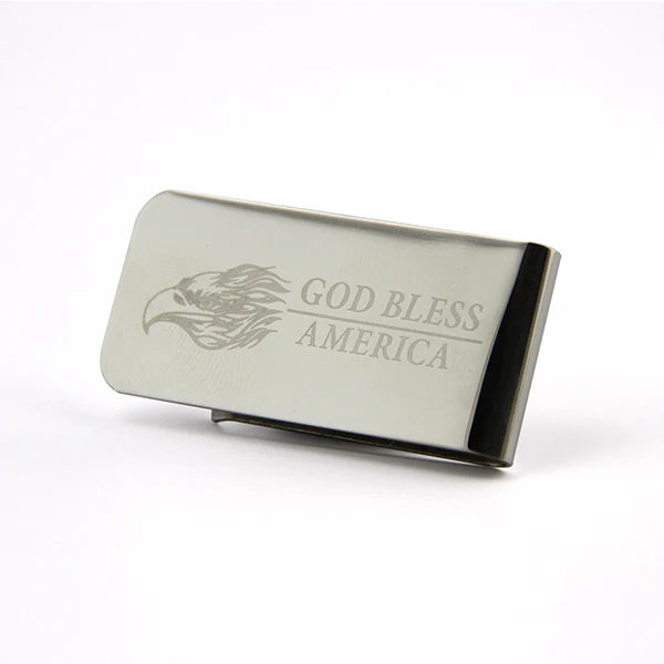 
Wholesale Promotional Metal Crafts Custom Metal Money Clip for Wallets 