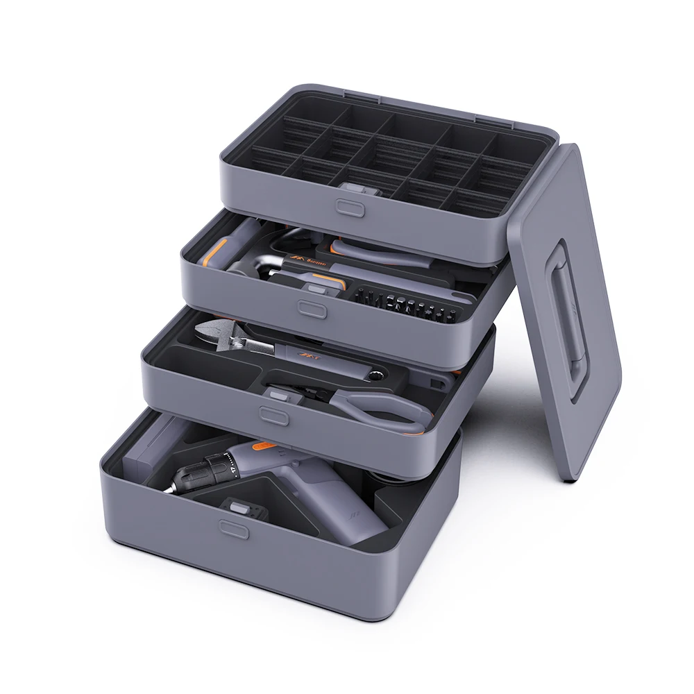 JIMIBOX X4-ABCD Multi Set Storage Power Accessories Case household repair tools set