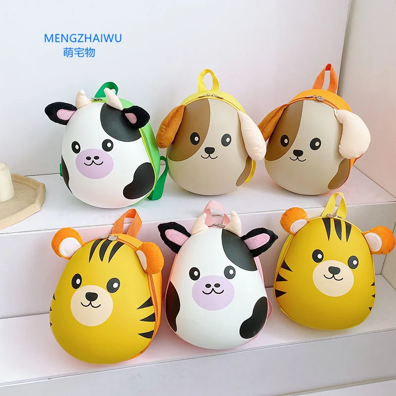 Canada cartoon 3D animal bag for kids girls school travel smell proof book bag Kindergarten 1-3 years old waterproof backpack