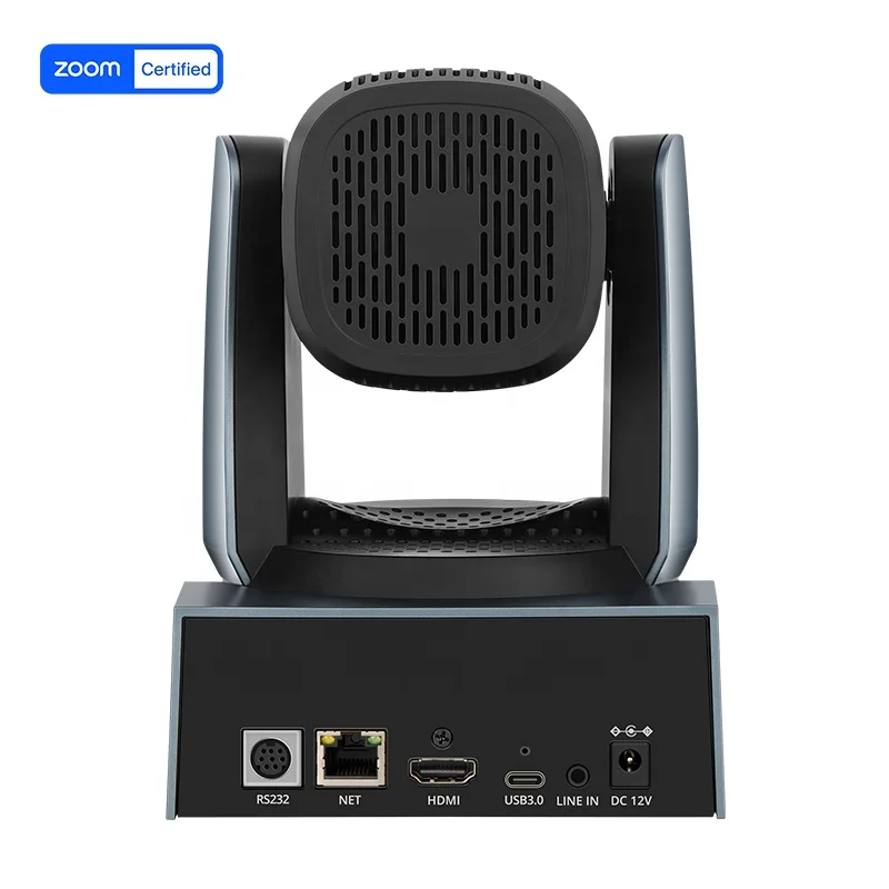 Rocware 4K 12X optical zoom Video conference PTZ Camera with AI Auto Tracking for video conference meeting and live streaming