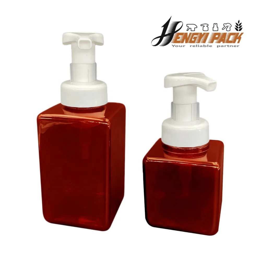 250ml 400ml 450ml 500ml 650ml Foam Pump Bottle with a clip lock for Hand Washer, Facial Cleanser, Soap Foaming Dispenser Pump