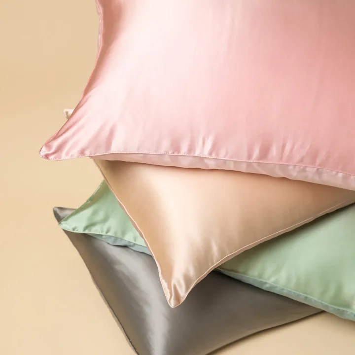 Wholesale Custom High Quality 100% Tencel Lyocell and 100% mulberry silk Pillow Case For Bedding