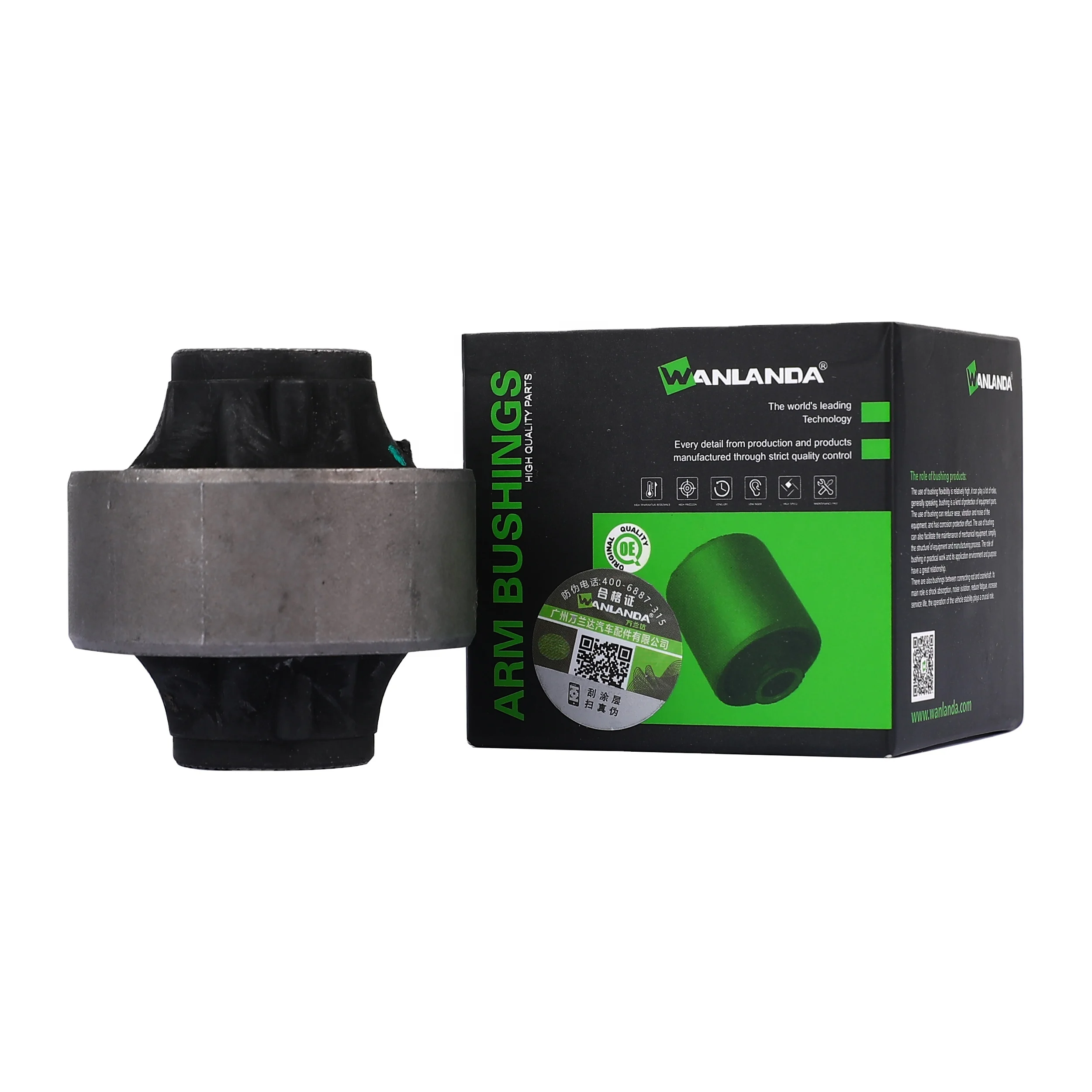 OEM quality Wanlanda Brand  Auto Parts Car Control Arm Bushing Rubber Bushes OEM NO.  48655-0D051for Toyota