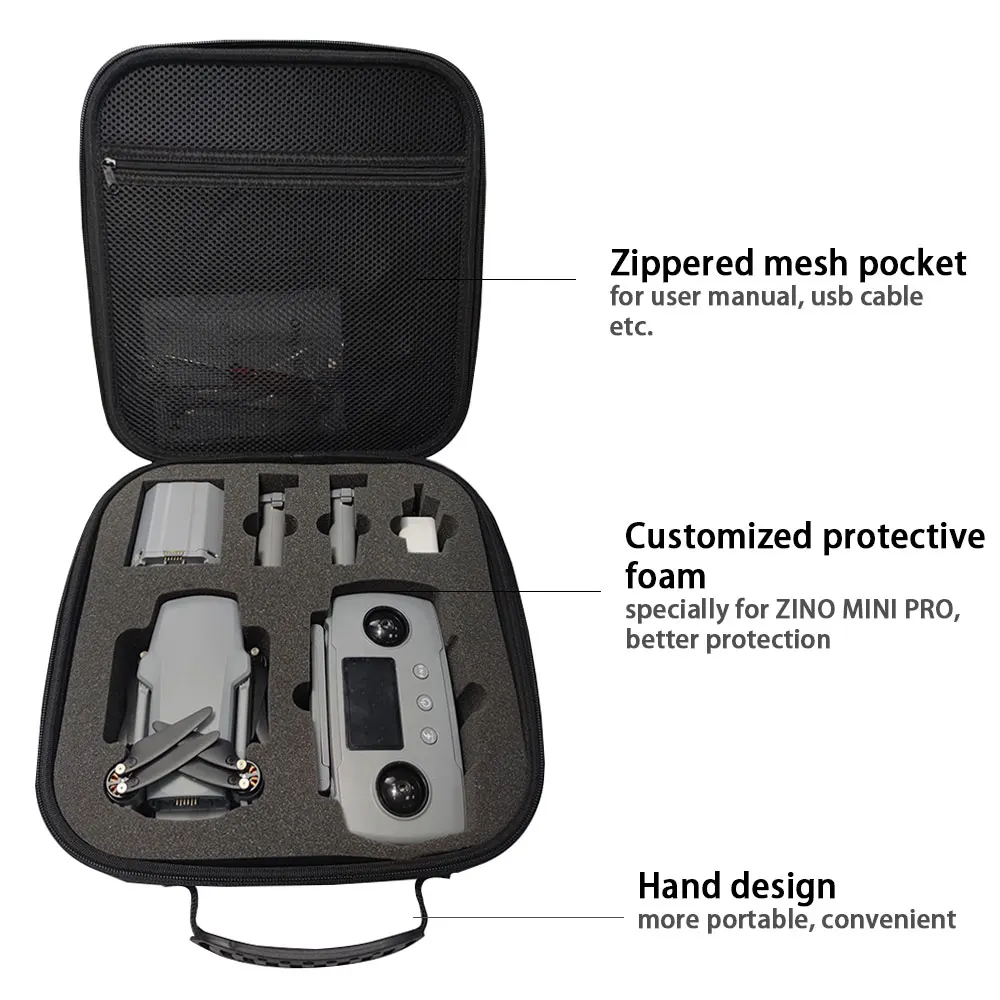 Hard Shell Travel Storage Drone EVA Bag Case for ZINO MINI PRO