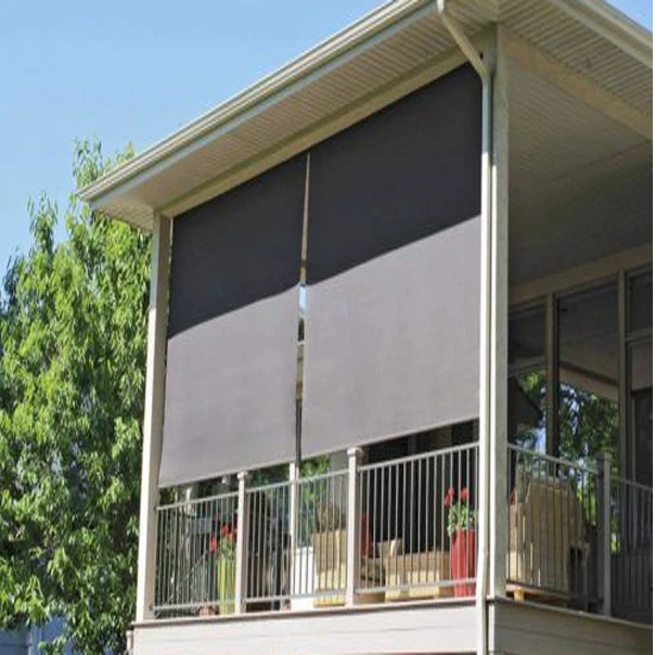 Наружные и крытые навесные роликовые наборы/китайский производитель 10-летний опыт работы на открытом воздухе оконные жалюзи из полиэтилена HDPE вертикальный навес