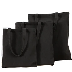 promotional eco friendly organic recycle Custom Printed Logo Plain cotton canvas Grocery Shopping Tote bag
