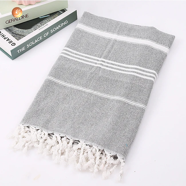 Home Textiles Turkish Towel Wholesale High End Beach Towel Organic Turkish Cotton Bath Towel Sets