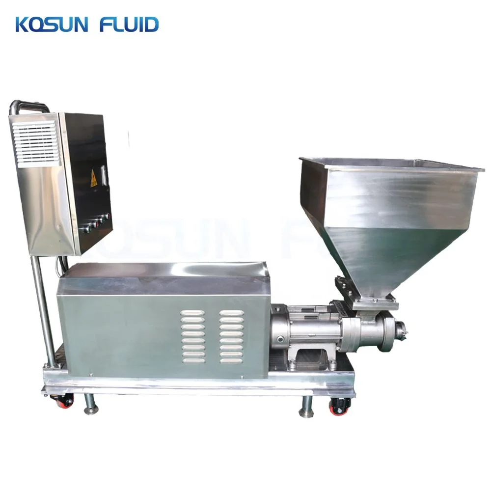 Stainless steel 304 316l high viscosity double twin screw pump with hopper